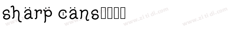sharp cans字体转换